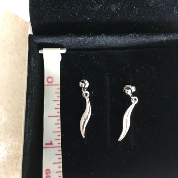 Hot Diamonds 💎 Dainty Dangle Earrings - 925 silver, never worn - Picture 9 of 13